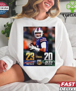 Buffalo Bills vs New York Jets 23 – 20 Final Fox NFL poster shirt 1 Buffalo Bills vs New York Jets 23 – 20 Final Fox NFL poster shirt