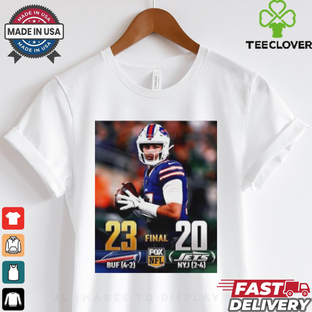 Buffalo Bills vs New York Jets 23 – 20 Final Fox NFL poster shirt Buffalo Bills vs New York Jets 23 – 20 Final Fox NFL poster shirt