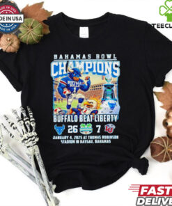 Buffalo Bulls Bahamas Bowl Champions 2025 Buffalo Beat Liberty 26 – 7 shirt