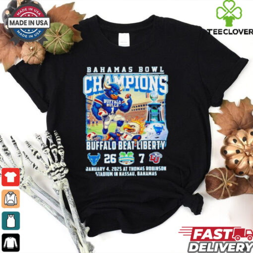 Buffalo Bulls Bahamas Bowl Champions 2025 Buffalo Beat Liberty 26 – 7 shirt