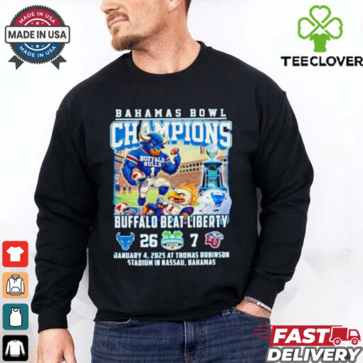 Buffalo Bulls Bahamas Bowl Champions 2025 Buffalo Beat Liberty 26 – 7 shirt