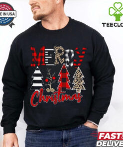 Buffalo Plaid Merry Christmas Tree Shirt 1 Buffalo Plaid Merry Christmas Tree Shirt