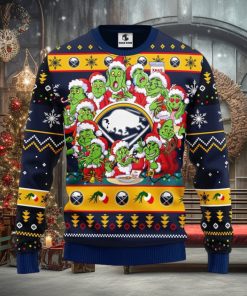Buffalo Sabres 12 Grinch Xmas Day Christmas Ugly Sweater
