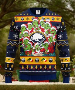 Buffalo Sabres 12 Grinch Xmas Day Christmas Ugly Sweater