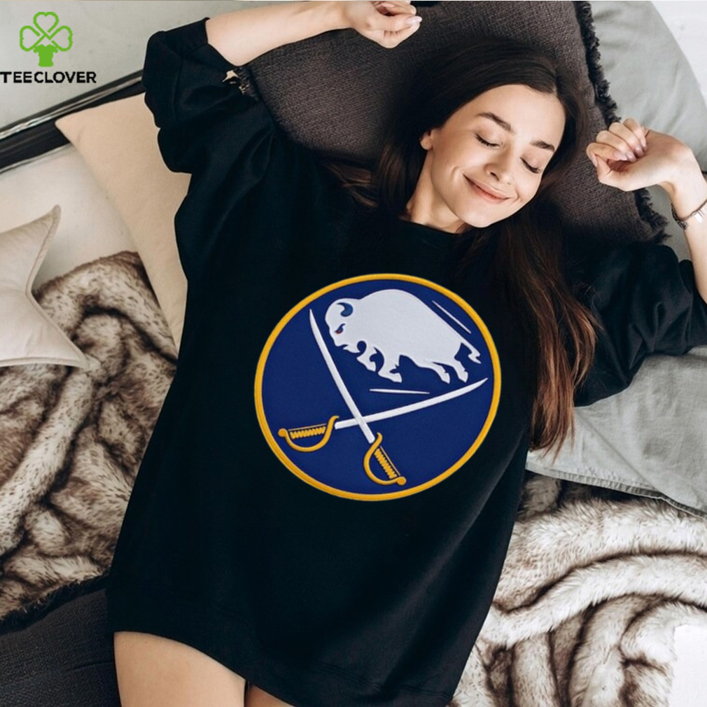 Buffalo Sabres Antigua Flier Bunker Tri-Blend Pullover Sweatshirt