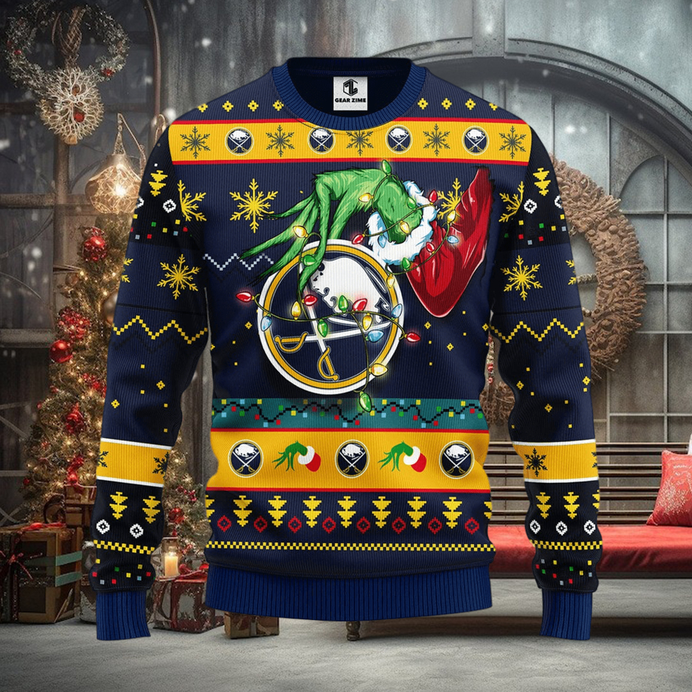 Buffalo Sabres Grinch Christmas Ugly Sweater Buffalo Sabres Grinch Christmas Ugly Sweater