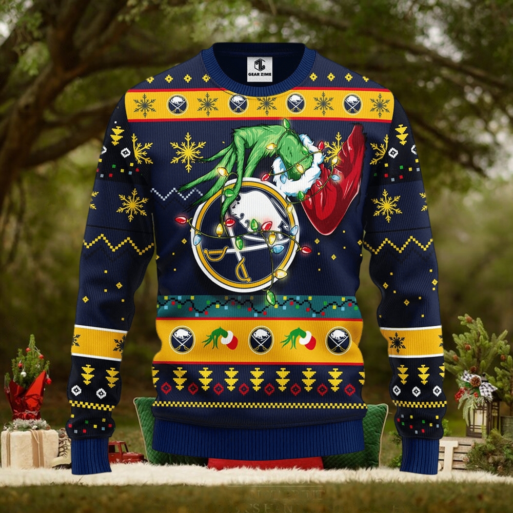 Buffalo Sabres Grinch Christmas Ugly Sweater Buffalo Sabres Grinch Christmas Ugly Sweater