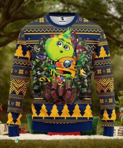 Buffalo Sabres Grinch Hug Christmas Ugly Sweater Christmas Gift For Fans Party Hoiliday Gift