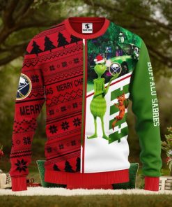 Buffalo Sabres Grinch & Scooby doo Christmas Ugly Sweater 3D Christmas Xmas Sweater