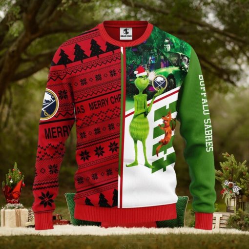 Buffalo Sabres Grinch & Scooby doo Xmas Ugly Christmas Sweater Best Christmas Gift Ideas