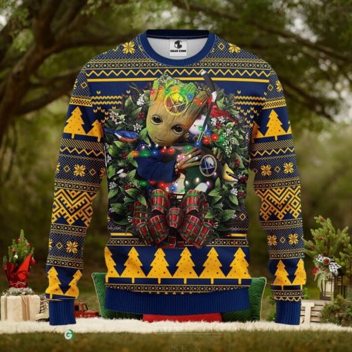 Buffalo Sabres Groot Hug Christmas Ugly Sweater 3D Christmas Xmas Sweater