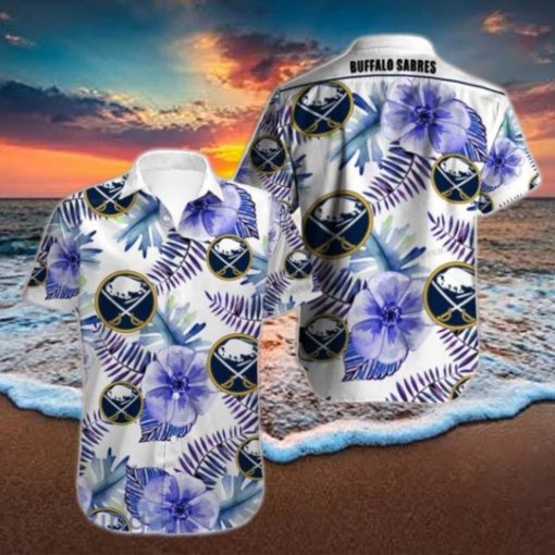 Buffalo Sabres Hawaiian Shirt Tropical Flowers Summer Style Gift For Men And Women