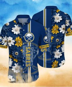 Buffalo Sabres NHL Flower Full Print Hawaiian Shirt