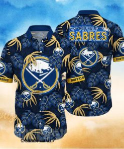 Buffalo Sabres NHL Flower Full Printed Classic Hawaiian Shirt