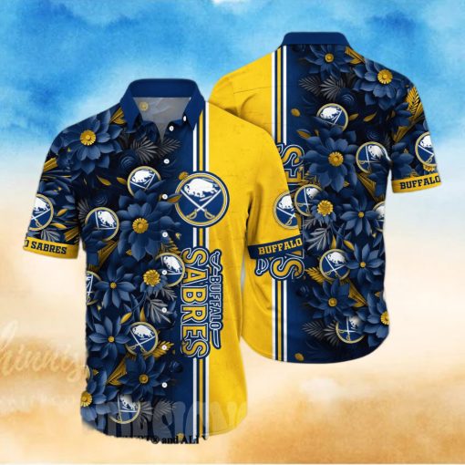 Buffalo Sabres NHL Flower Full Printing Unisex Hawaiian Shirt