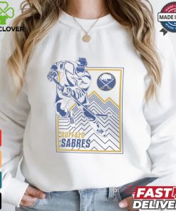 Buffalo Sabres Starter White Player Grid T Shirt 1 Buffalo Sabres Starter White Player Grid T Shirt