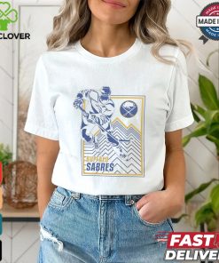 Buffalo Sabres Starter White Player Grid T Shirt 3 Buffalo Sabres Starter White Player Grid T Shirt