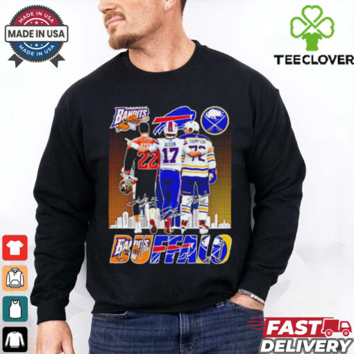 Buffalo Sport Byrne Bisons Allen Bills And Thompson Sabres shirt