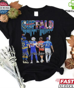 Buffalo Sport Team #72 Thompson #17 Allen #23 Priolo and #47 Kay Signatures Shirts