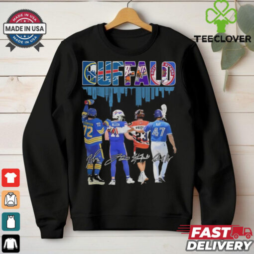 Buffalo Sport Team #72 Thompson #17 Allen #23 Priolo and #47 Kay Signatures Shirts