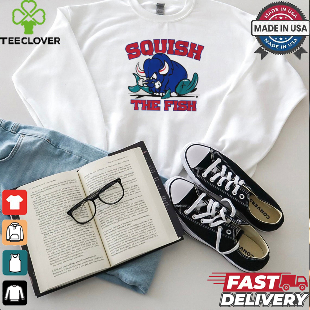 Buffalo Squish The Fish Buffalo Bills NFL t shirt Buffalo Squish The Fish Buffalo Bills NFL t shirt