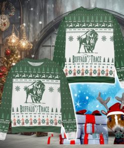 Buffalo Trace Kentucky Straight Bourbon Whiskey Reindeer Ugly Christmas Sweater