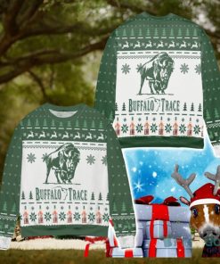 Buffalo Trace Kentucky Straight Bourbon Whiskey Reindeer Ugly Christmas Sweater