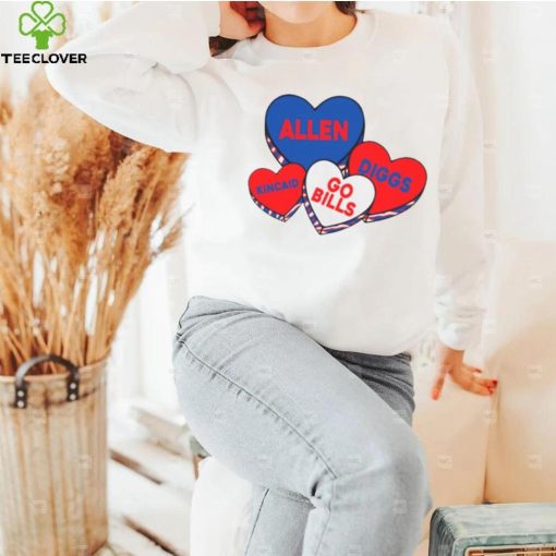 Buffalo Valentine hearts Go Bills hoodie, sweater, longsleeve, shirt v-neck, t-shirt