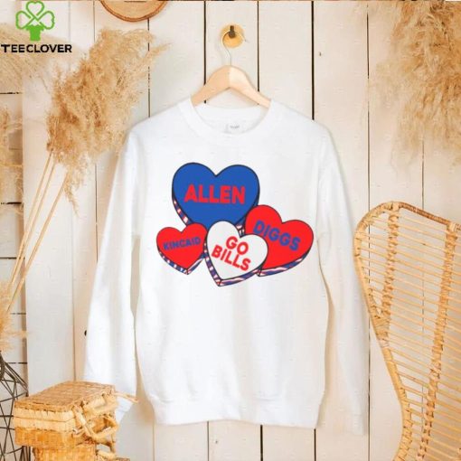 Buffalo Valentine hearts Go Bills hoodie, sweater, longsleeve, shirt v-neck, t-shirt