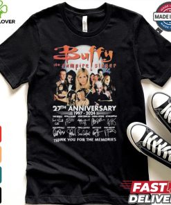 Buffy The Vampire Slayer 27th Anniversary Signature Thank You For The Memories T Shirt