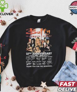 Buffy The Vampire Slayer 27th Anniversary Signature Thank You For The Memories T Shirt 1 Buffy The Vampire Slayer 27th Anniversary Signature Thank You For The Memories T Shirt
