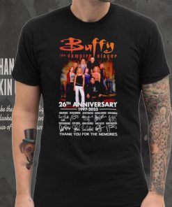 Buffy the Vampire Slayer 26th anniversary 1997 2023 thank you for the memories shirt