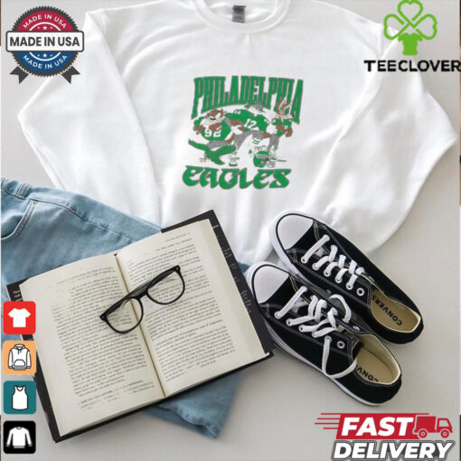 Bugs Bunny And Tasmania Devil Wile E Coyote Philadelphia Eagles Looney Tunes X Philly T shirts