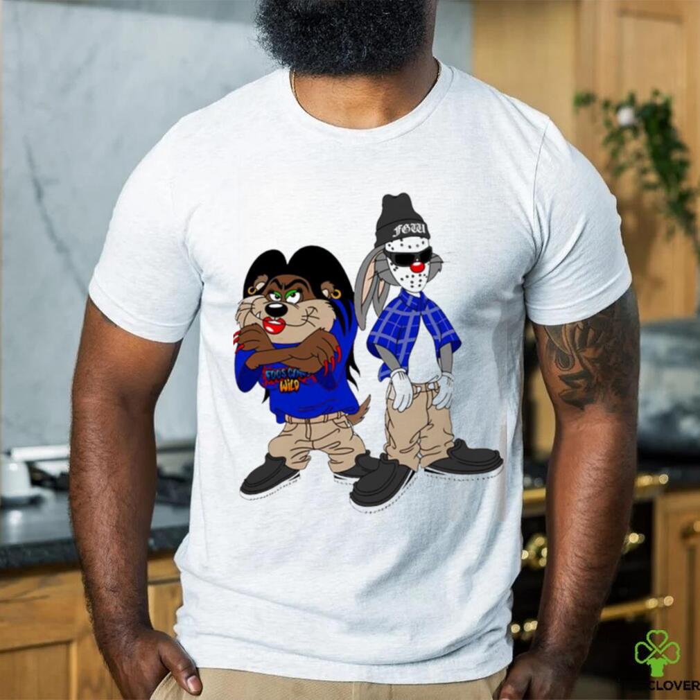 Bugs Bunny and Tasmanian Devil Looney tunes cartoon shirt Bugs Bunny and Tasmanian Devil Looney tunes cartoon shirt