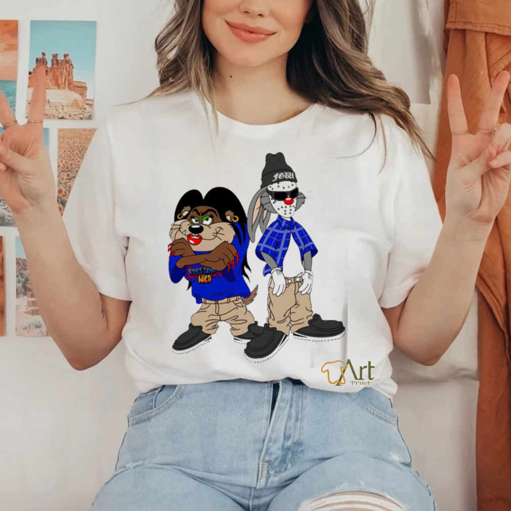 Bugs Bunny and Tasmanian Devil Looney tunes cartoon shirt Bugs Bunny and Tasmanian Devil Looney tunes cartoon shirt