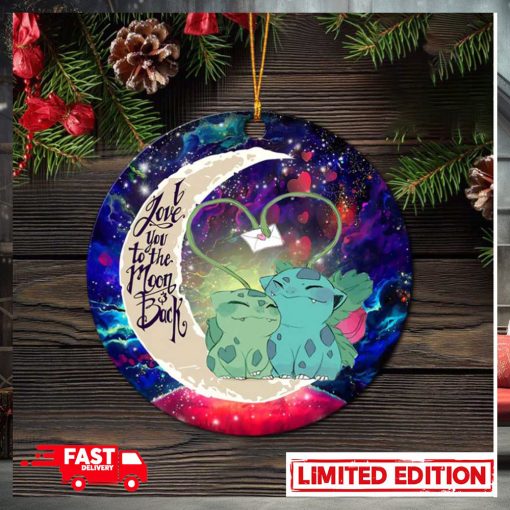 Bulbasaur Couple Pokemon Love You To The Moon Galaxy Perfect Gift For Holiday Ornament