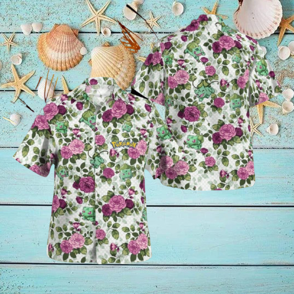 Bulbasaur Floral Flowers Combo Hawaiian Shirt And Shorts Best For Men And Women Holidays