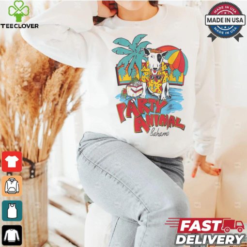 Bull Terrier Party Animal Bahamas Destination shirt