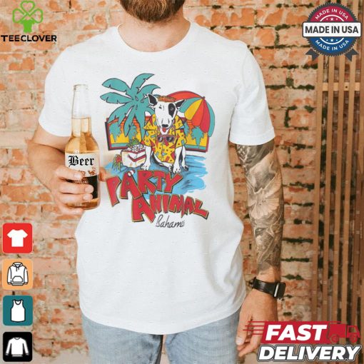 Bull Terrier Party Animal Bahamas Destination shirt
