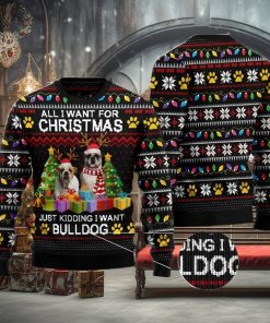 Bulldog Christmas Ugly Christmas Sweater Funny Christmas Gift For Family