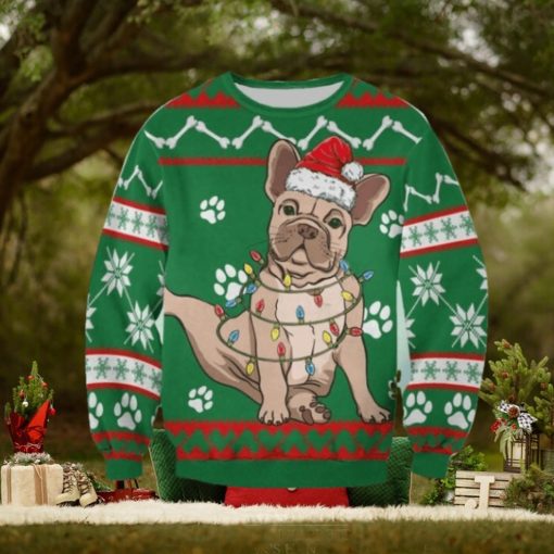 Bulldog Green Christmas Sweathoodie, sweater, longsleeve, shirt v-neck, t-shirt Christmas Ugly Sweater