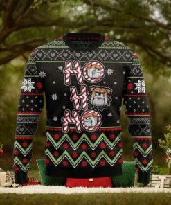 Bulldog Ho Ho Ho Ugly Christmas Sweater 3D Gift Christmas Funny
