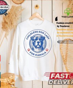 Bulldog Lovers Childless Dog Lady For Kamala Harris T shirt