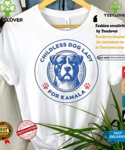 Bulldog Lovers Childless Dog Lady For Kamala Harris T shirt