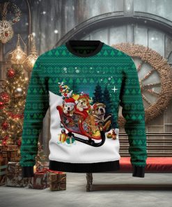 Bulldog Sleigh Ugly Christmas Sweater Hot AOP Gift For Men And Women