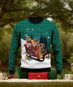 Bulldog Sleigh Ugly Christmas Sweater Hot AOP Gift For Men And Women