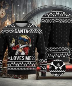 Bulldog Ugly Christmas Sweater Black Gift For Men And Women