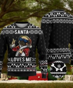 Bulldog Ugly Christmas Sweater Black Gift For Men And Women
