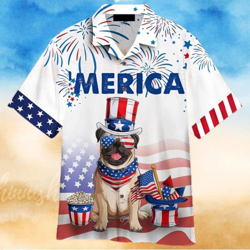 Bulldog american flag 4th of july firework hawaiian hoodie, sweater, longsleeve, shirt v-neck, t-shirt