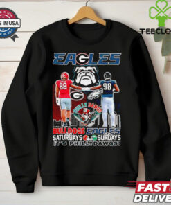 Bulldogs On Saturdays Eagles On Sundays It’s Phillydawgs city skyline shirt